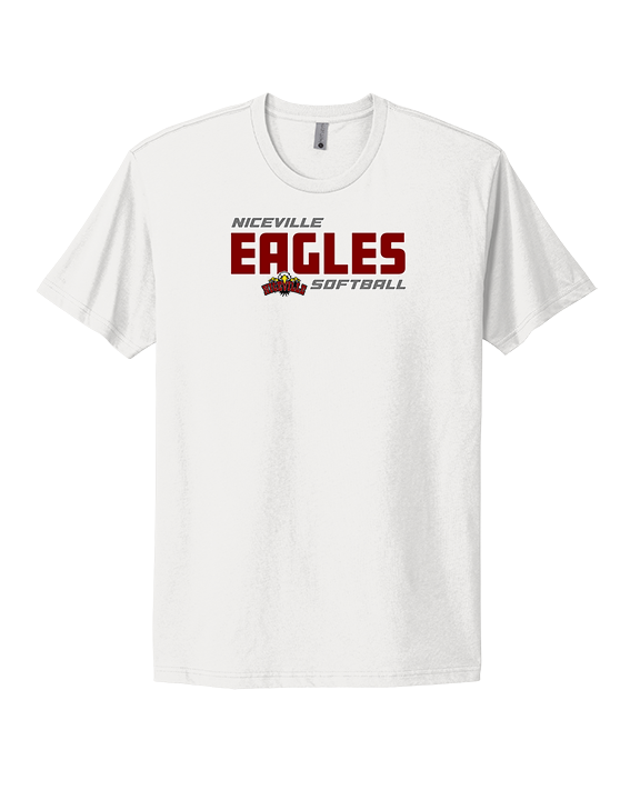 Niceville HS Softball Bold - Mens Select Cotton T-Shirt