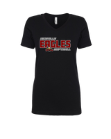 Niceville HS Softball Bold - Womens V-Neck