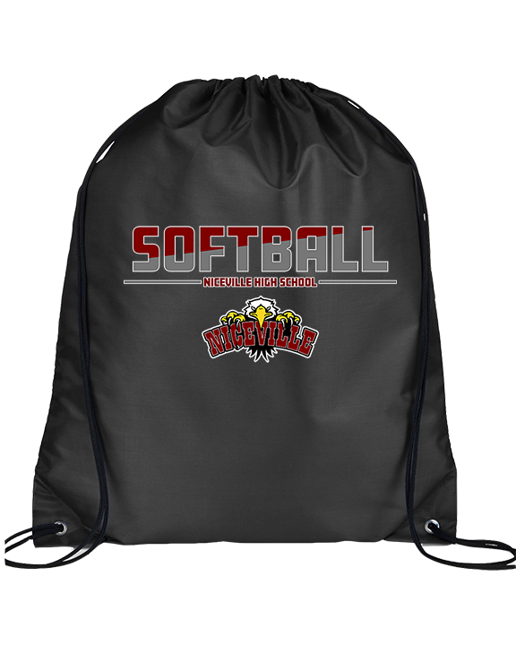 Niceville HS Softball Cut - Drawstring Bag