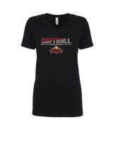Niceville HS Softball Cut - Womens Vneck