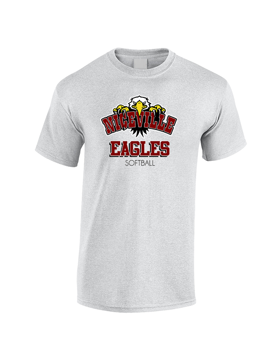 Niceville HS Softball Shadow - Cotton T-Shirt