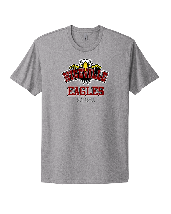 Niceville HS Softball Shadow - Mens Select Cotton T-Shirt