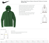 Herrin HS Football Design - Nike Club Fleece Hoodie