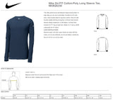 Kittatinny Youth Lacrosse K Logo - Nike Dri-Fit Poly Long Sleeve