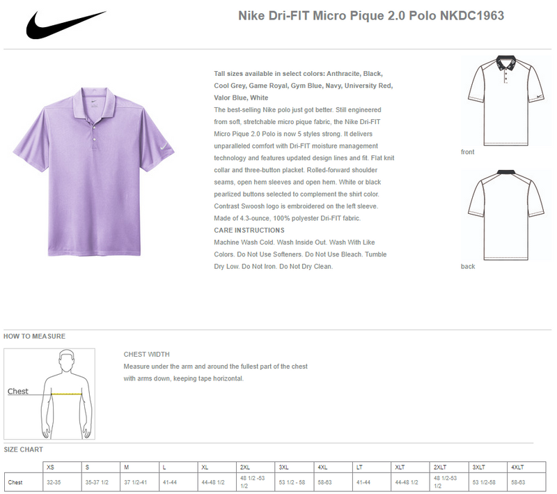 Michigan Made Advanced Athletics Cheer Banner - Nike Dri-Fit Polo