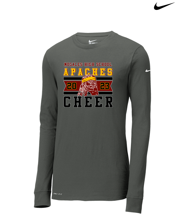 Nogales AZ HS Cheer Stamp - Mens Nike Longsleeve