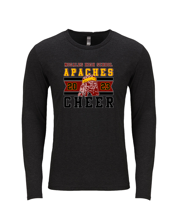 Nogales AZ HS Cheer Stamp - Tri-Blend Long Sleeve