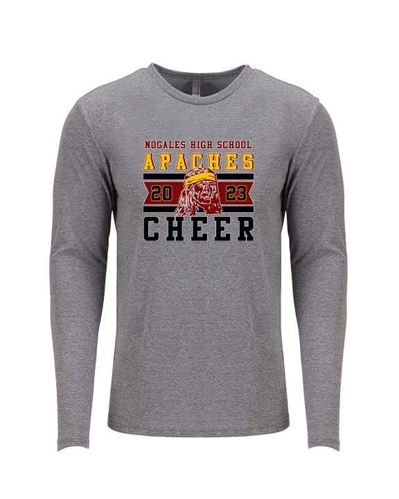 Nogales AZ HS Cheer Stamp - Tri-Blend Long Sleeve