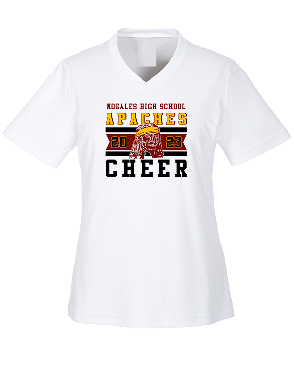 Nogales AZ HS Cheer Stamp - Womens Performance Shirt