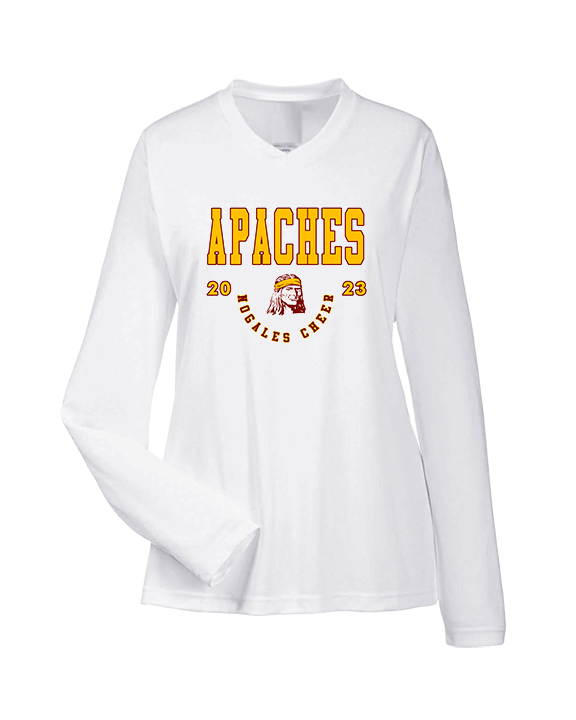 Nogales AZ HS Cheer Swoop - Womens Performance Longsleeve
