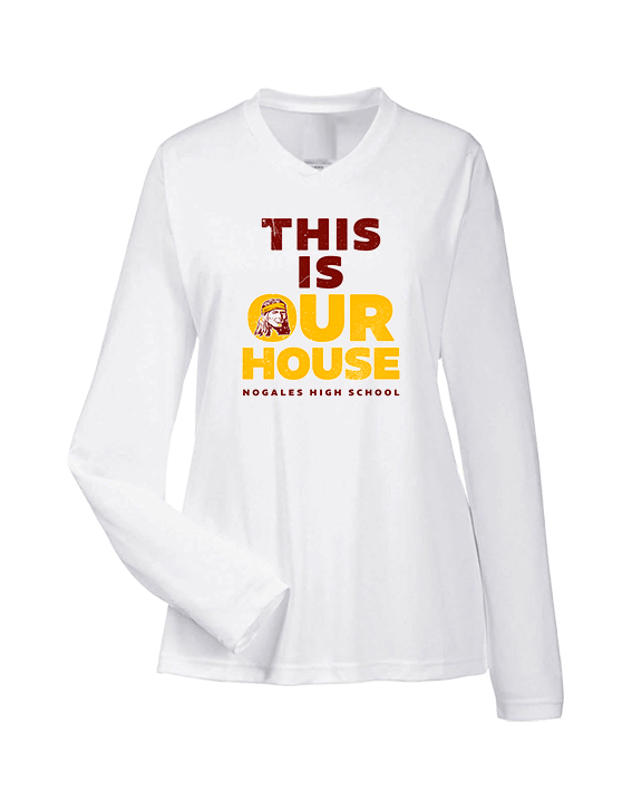 Nogales AZ HS Cheer TIOH - Womens Performance Longsleeve