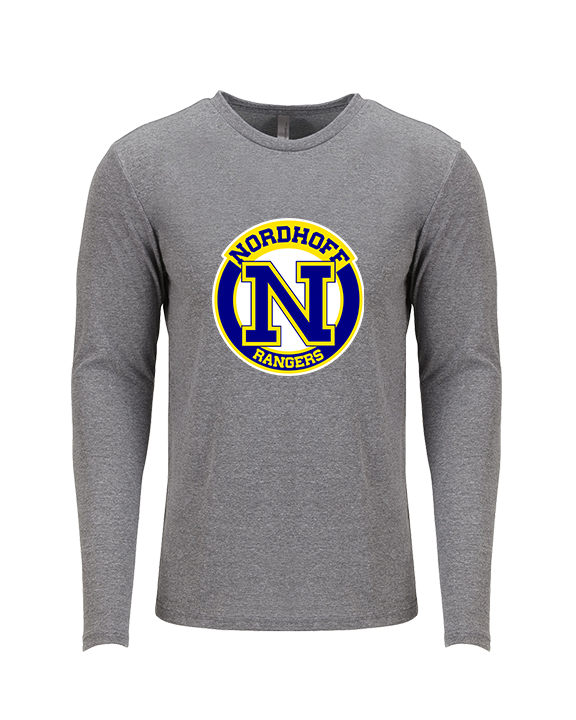 Nordhoff HS Football Additional logo - Tri-Blend Long Sleeve