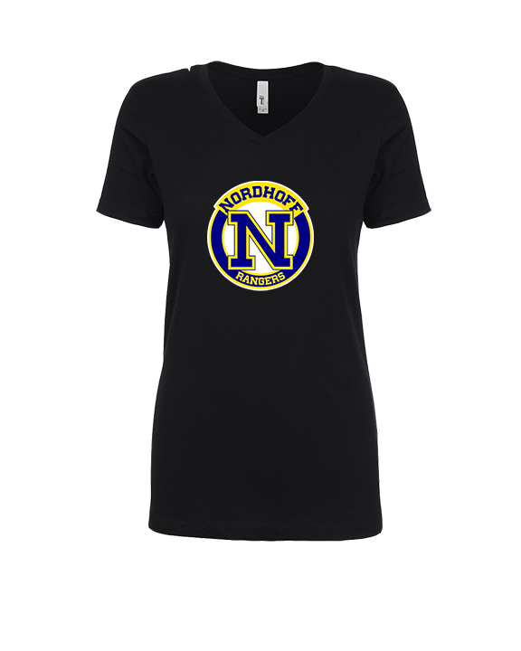 Nordhoff HS Football Additional logo - Womens V-Neck