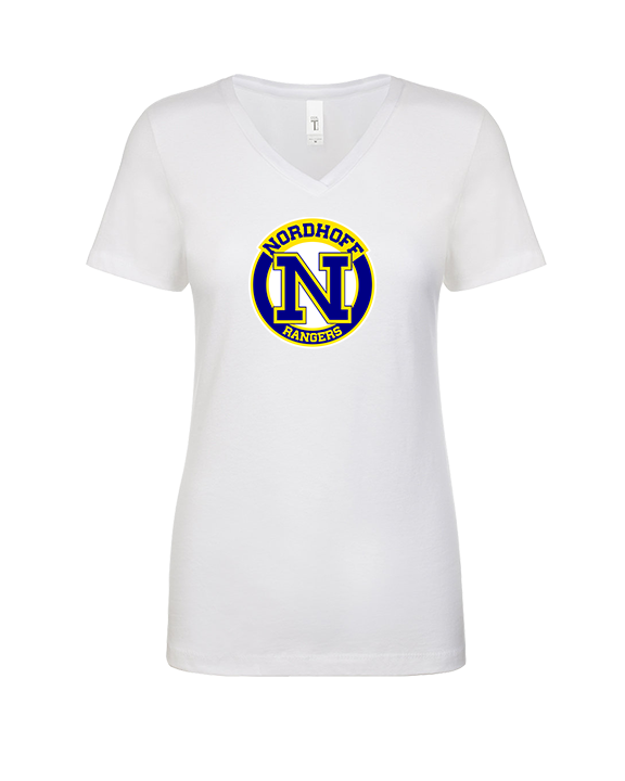Nordhoff HS Football Additional logo - Womens V-Neck