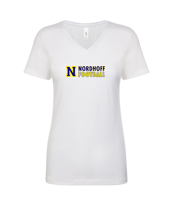 Nordhoff HS Football Basic - Womens Vneck