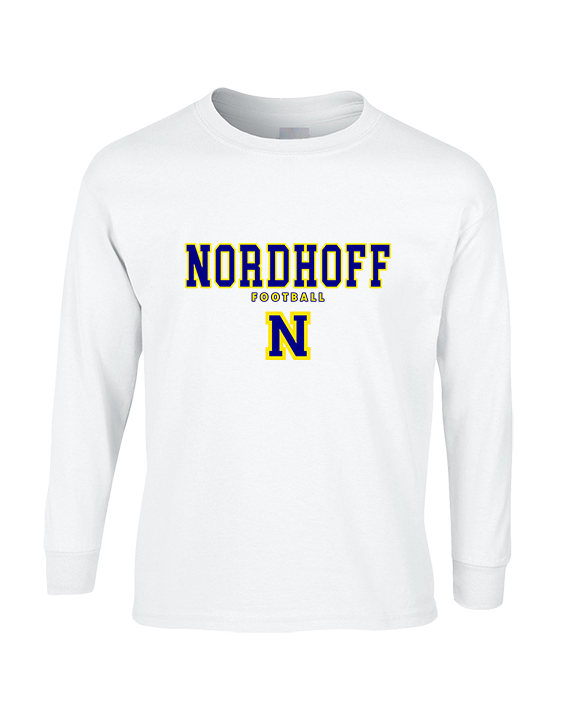 Nordhoff HS Football Block - Cotton Longsleeve