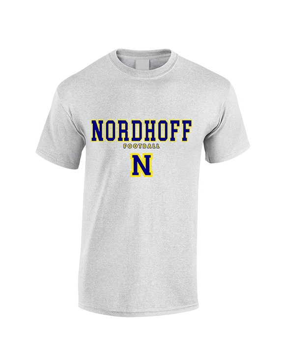 Nordhoff HS Football Block - Cotton T-Shirt
