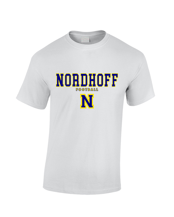 Nordhoff HS Football Block - Cotton T-Shirt