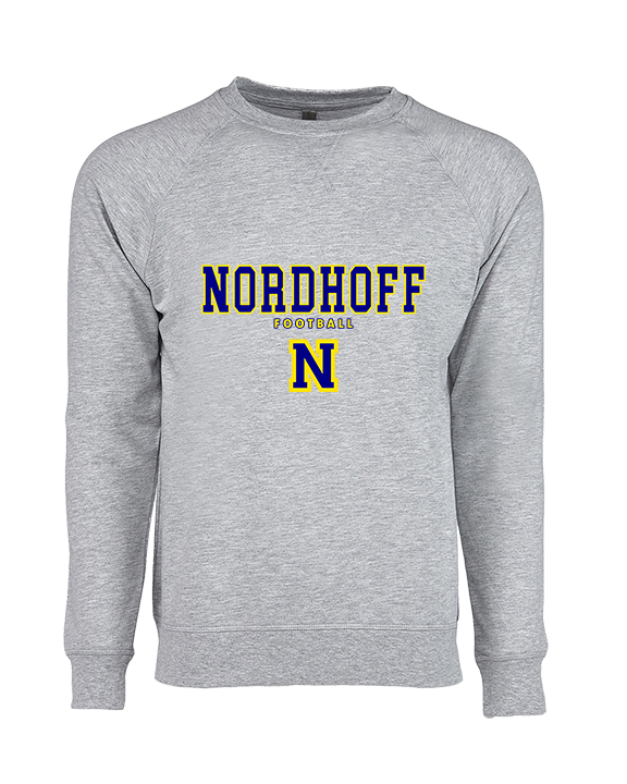 Nordhoff HS Football Block - Crewneck Sweatshirt