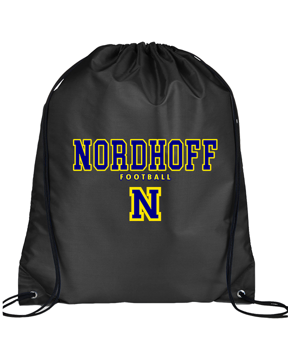 Nordhoff HS Football Block - Drawstring Bag