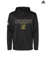 Nordhoff HS Football Block - Mens Adidas Hoodie
