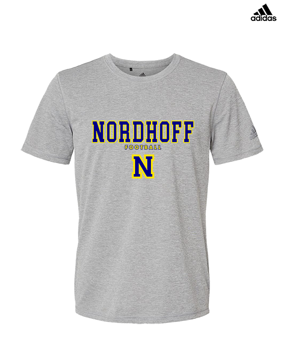 Nordhoff HS Football Block - Mens Adidas Performance Shirt