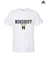 Nordhoff HS Football Block - Mens Adidas Performance Shirt