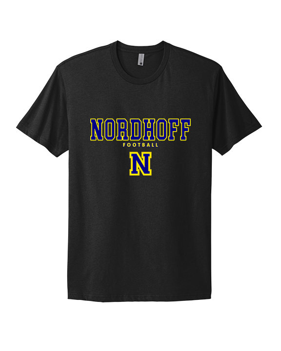 Nordhoff HS Football Block - Mens Select Cotton T-Shirt