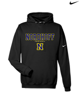 Nordhoff HS Football Block - Nike Club Fleece Hoodie