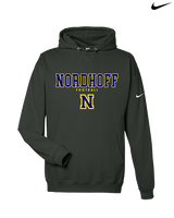Nordhoff HS Football Block - Nike Club Fleece Hoodie