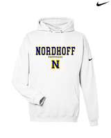Nordhoff HS Football Block - Nike Club Fleece Hoodie