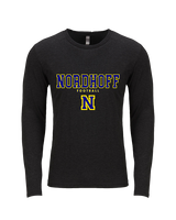 Nordhoff HS Football Block - Tri-Blend Long Sleeve