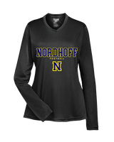 Nordhoff HS Football Block - Womens Performance Longsleeve
