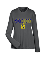 Nordhoff HS Football Block - Womens Performance Longsleeve