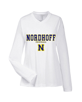 Nordhoff HS Football Block - Womens Performance Longsleeve