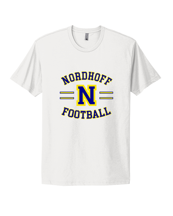 Nordhoff HS Football Curve - Mens Select Cotton T-Shirt