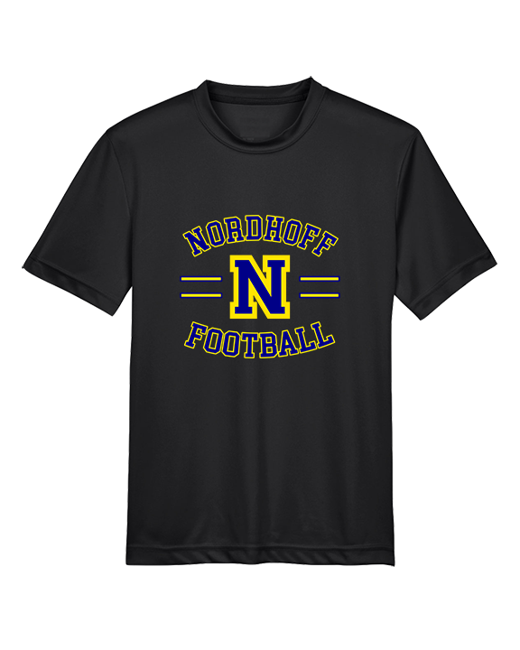 Nordhoff HS Football Curve - Youth Performance Shirt