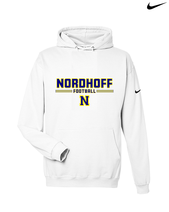 Nordhoff HS Football Keen - Nike Club Fleece Hoodie