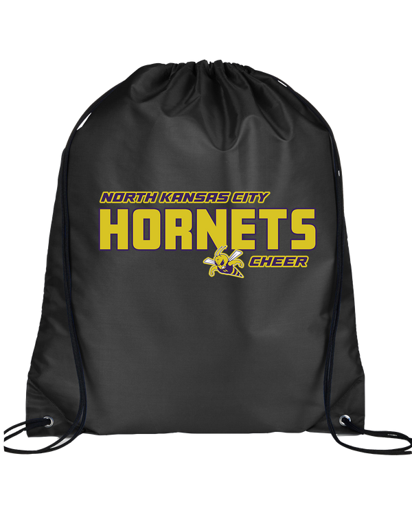 North Kansas City HS Cheer Bold - Drawstring Bag