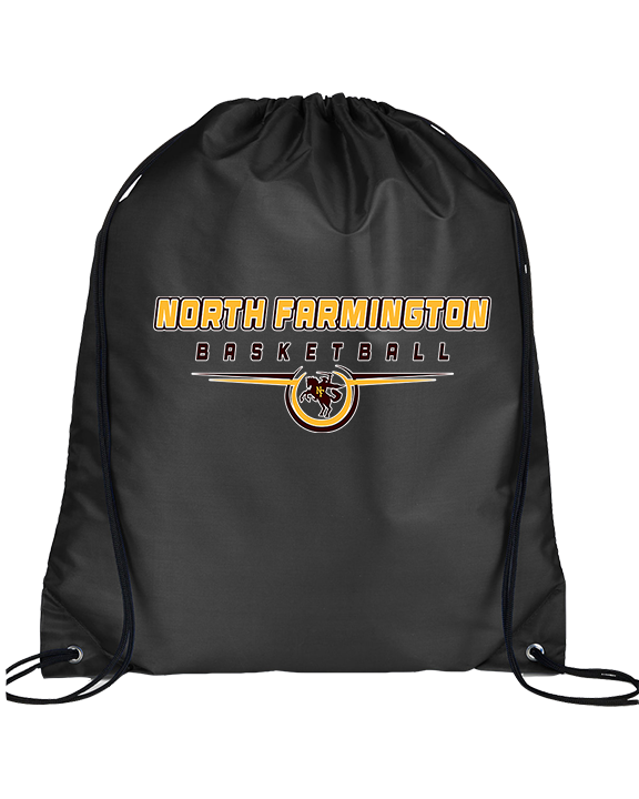 North Farmington HS Basketball Design - Drawstring Bag