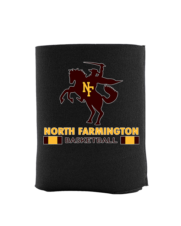 North Farmington HS Basketball Stacked - Koozie
