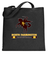 North Farmington HS Basketball Stacked - Tote