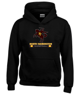 North Farmington HS Basketball Stacked - Youth Hoodie