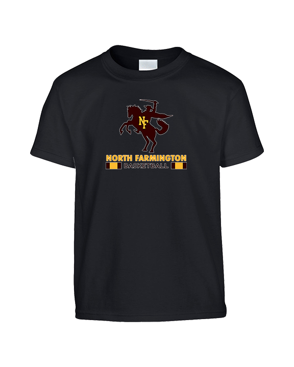 North Farmington HS Basketball Stacked - Youth Shirt
