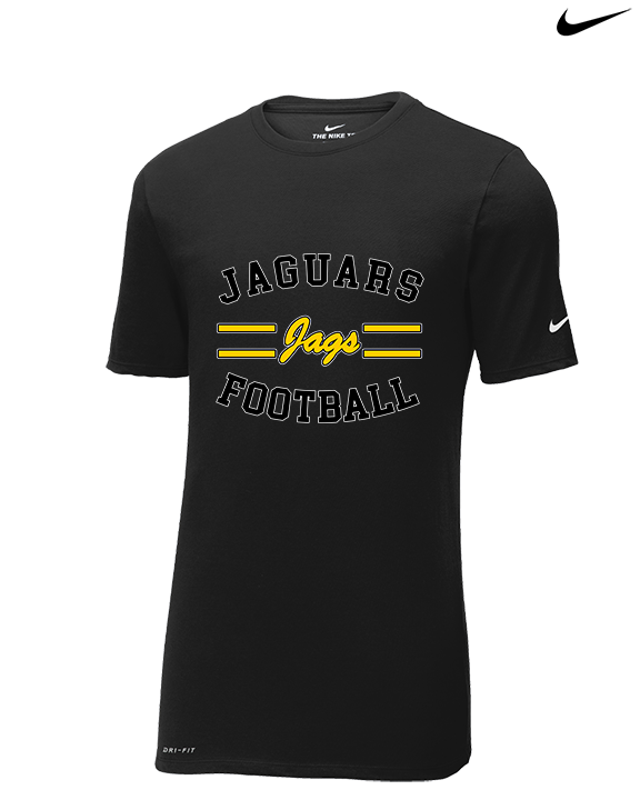 Northern Cass HS Football Curve - Mens Nike Cotton Poly Tee