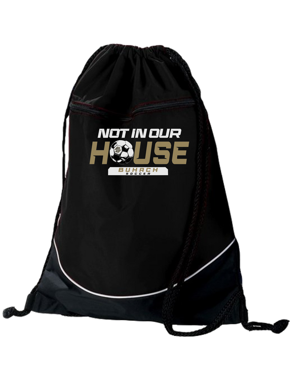Buhach Soccer Not in our house - Drawstring Bag