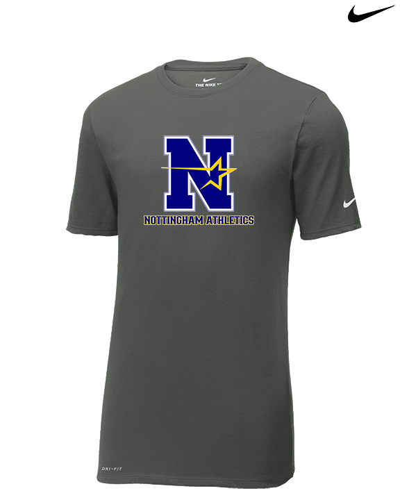 Nottingham School Store Custom Nottingham Athletics - Mens Nike Cotton Poly Tee