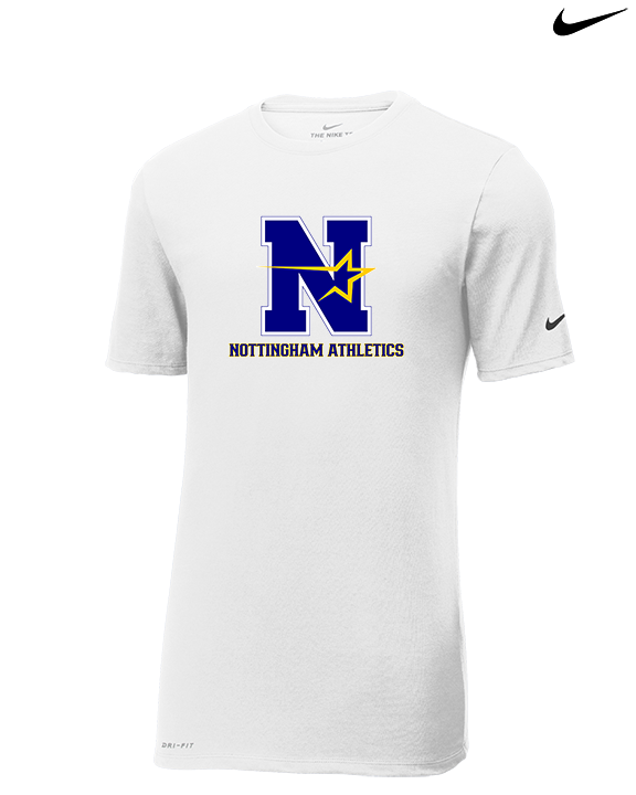 Nottingham School Store Custom Nottingham Athletics - Mens Nike Cotton Poly Tee