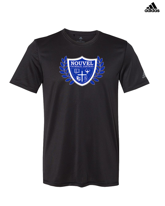Nouvel Catholic Central Boys Basketball Custom Shield - Mens Adidas Performance Shirt