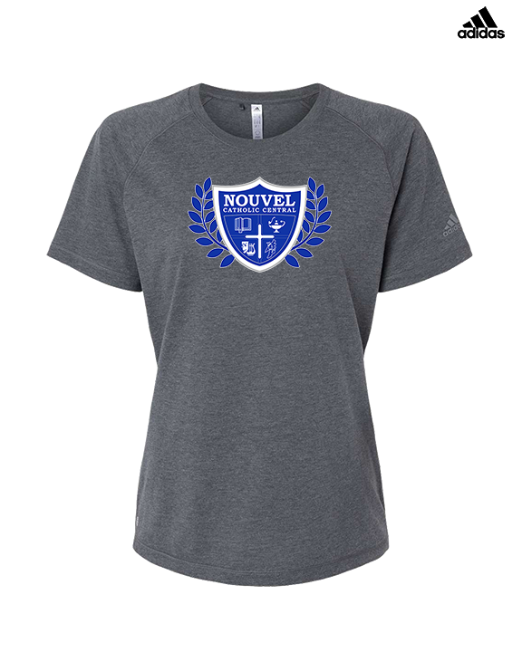 Nouvel Catholic Central Boys Basketball Custom Shield - Womens Adidas Performance Shirt